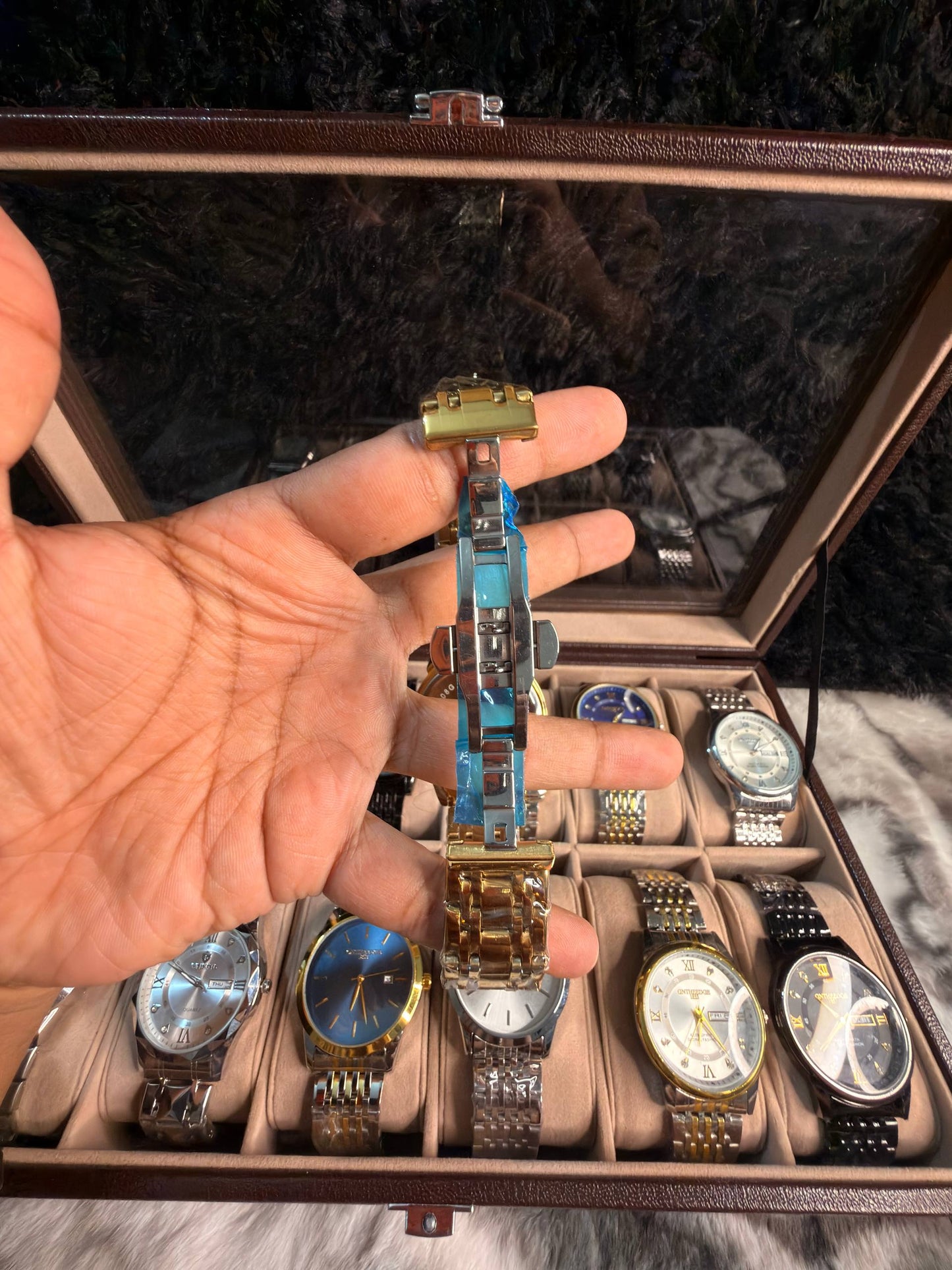 AILIFEIDA Luxury Fashion Watch – Stainless Steel, Full Calendar, 3BAR Water Resistant