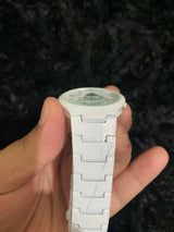 RADO White Stainless Steel Quartz Unisex Watch with Date