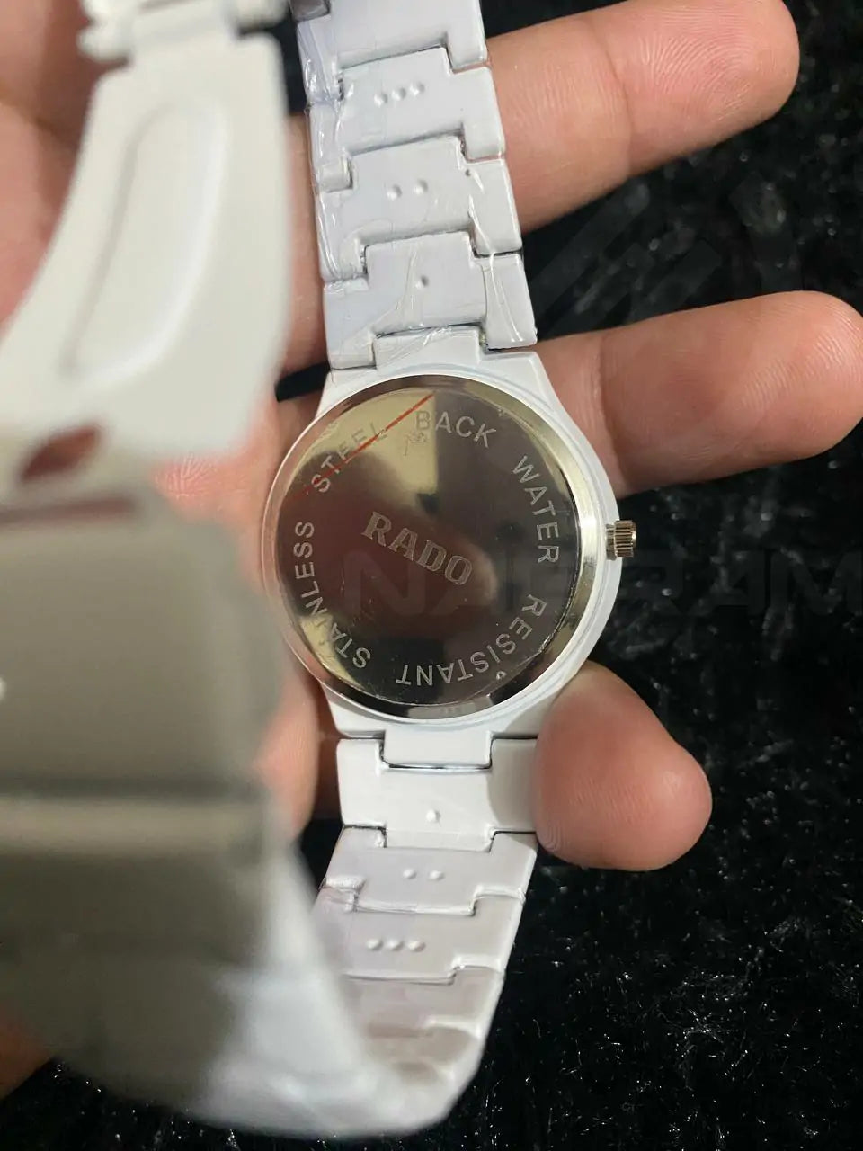 RADO White Stainless Steel Quartz Unisex Watch with Date