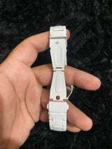 RADO White Stainless Steel Quartz Unisex Watch with Date