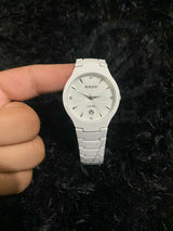 RADO White Stainless Steel Quartz Unisex Watch with Date