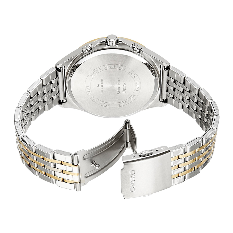 Casio Enticer Multifunction Stainless Steel Two Tone Chain Watch MTP-E303SG-9AVDF