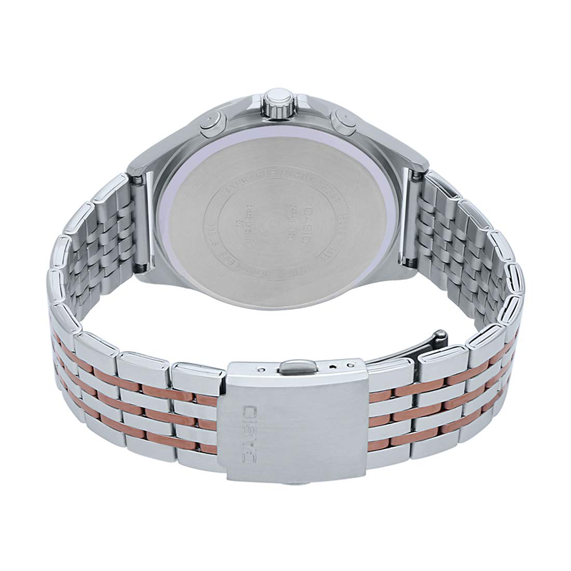 Casio Enticer Multifunction Stainless Steel Chain Watch MTP-E316RG-7AVDF