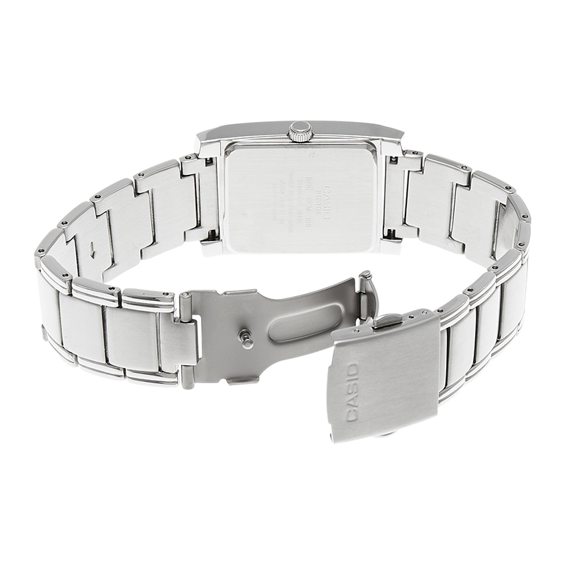 Casio Beside Date Stainless Steel Chain Watch BEM-100D-1AVDF