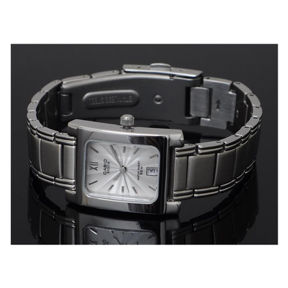 Casio Beside Date Stainless Steel Ladies Chain Watch BEL-100D-7AVDF
