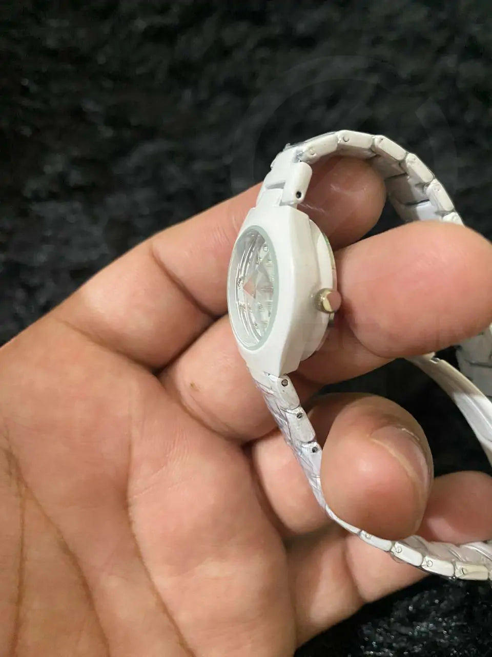 RADO White Stainless Steel Women's Quartz Watch with Date