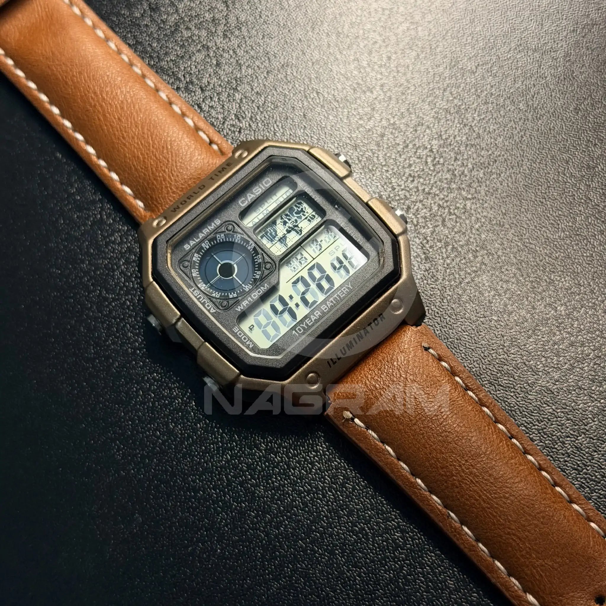 Casio Illuminator AE-1200WHL Premium Quality Digital Watch NAGRAM