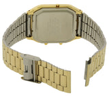 Casio Vintage Dual Time Watch - AQ-230GA-9DMQ, Stainless Steel Band, Gold CASIO