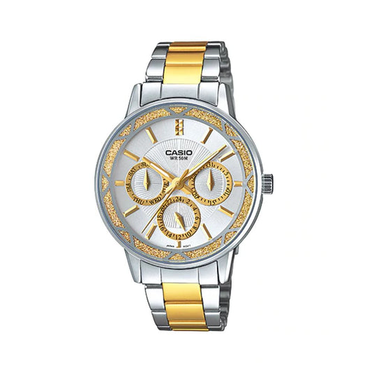 Casio Enticer Multifunction Ladies Chain Watch LTP-2087SG-7AVDF