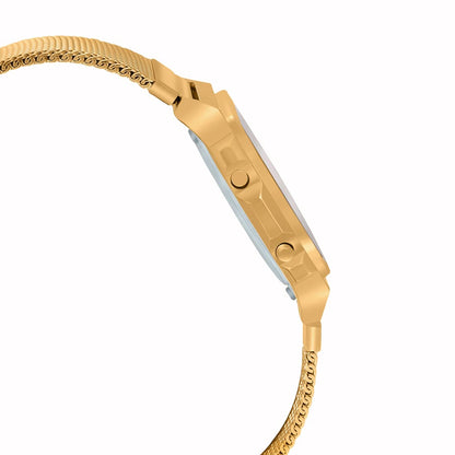 Casio Vintage Illuminator Stainless Steel Golden Mesh Chain Watch A1000MG-9EF