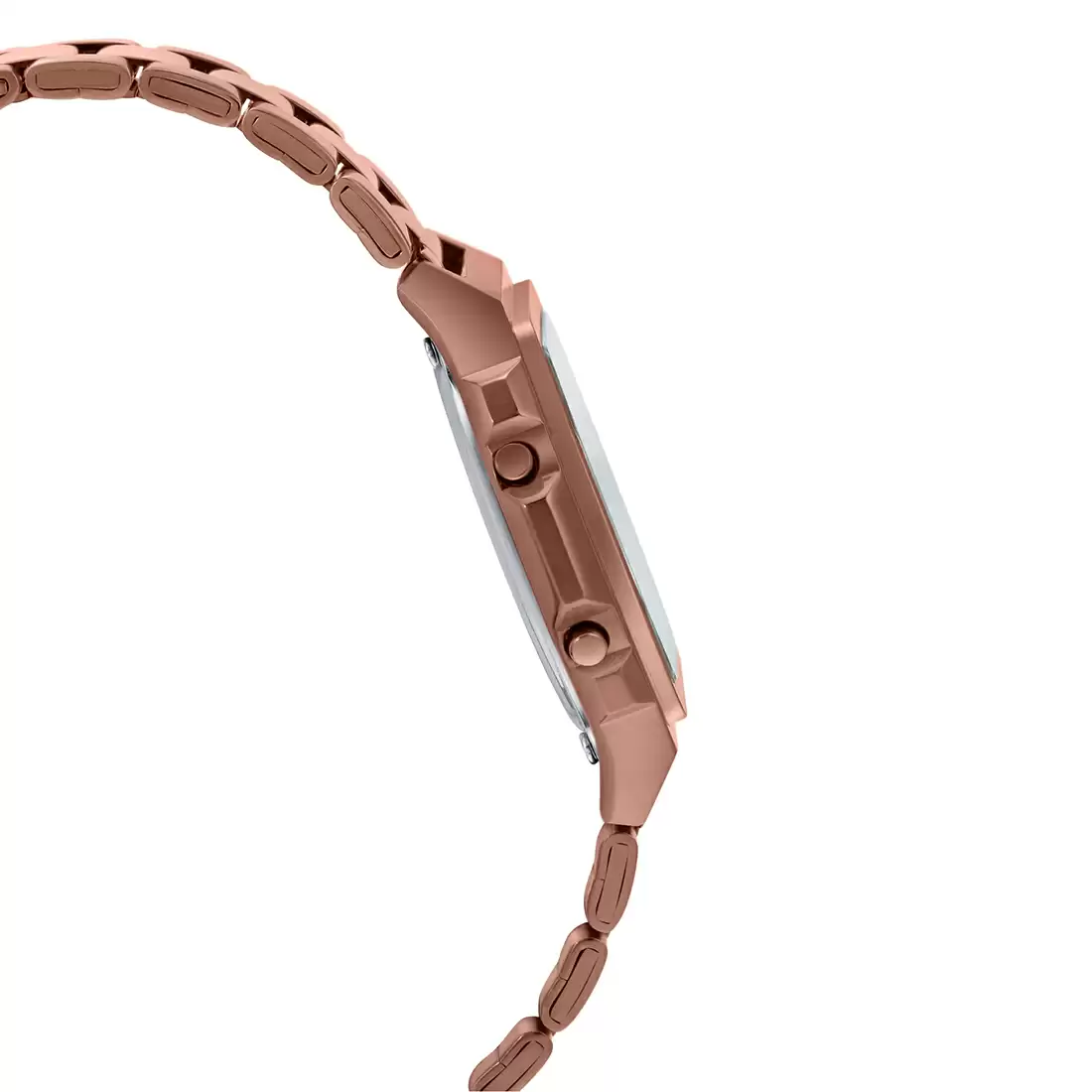 Casio Vintage Illuminator Stainless Steel Rose Gold Chain Watch A1000RG-5EF