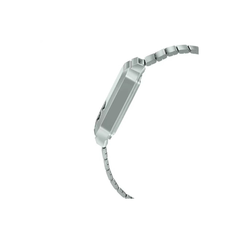 Casio Vintage Digital Silver Chain Watch A100WE-7BDF