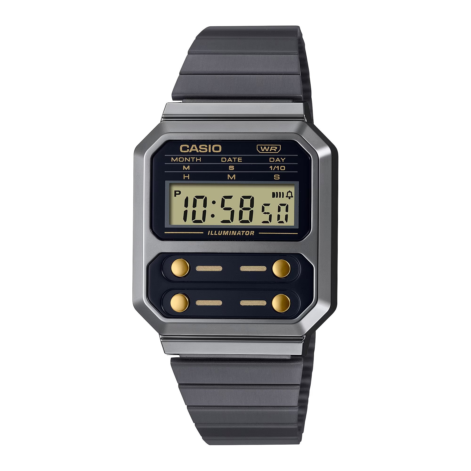 Casio Vintage Digital Black Chain Watch A100WEGG-1A2DF
