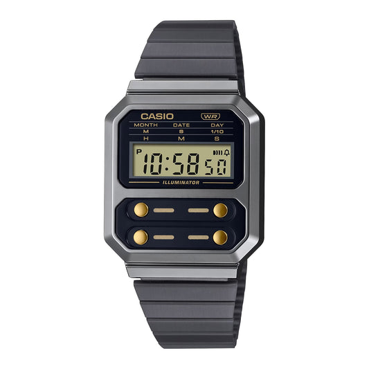 Casio Vintage Digital Black Chain Watch A100WEGG-1A2DF