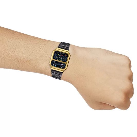 Casio Vintage Digital PAC-MAN Edition Chain Watch A100WEPC-1BDR