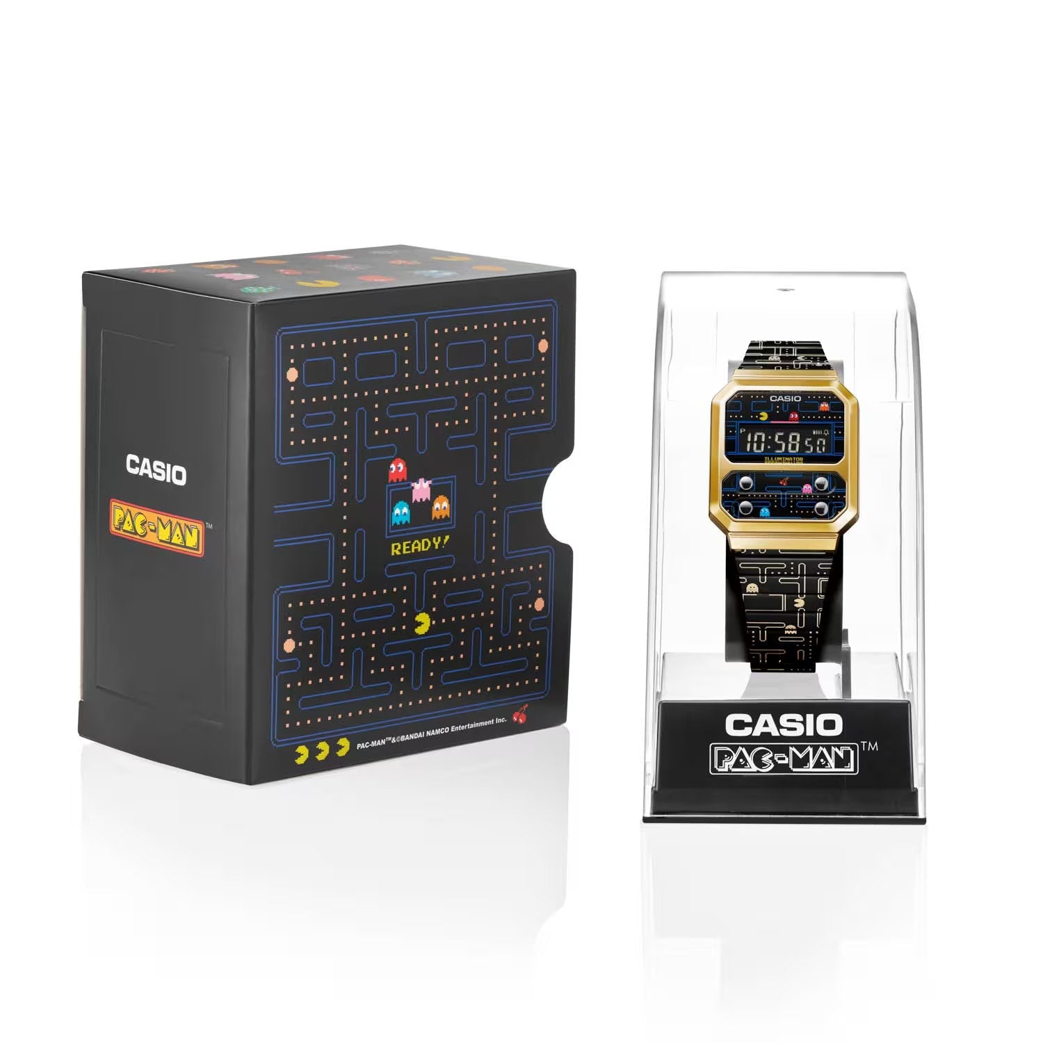 Casio Vintage Digital PAC-MAN Edition Chain Watch A100WEPC-1BDR