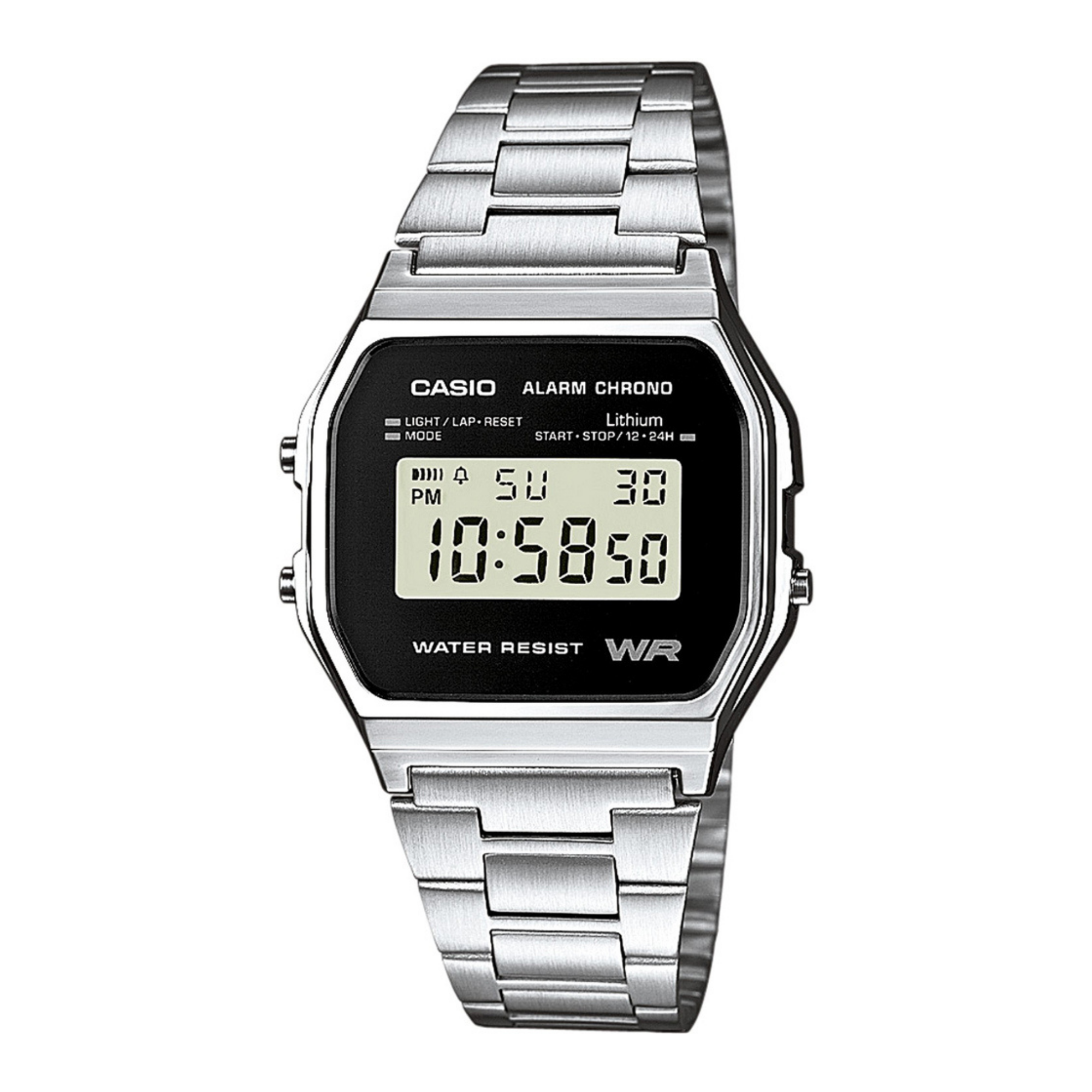 Casio Vintage Digital Chain Watch A158WEA-1DF