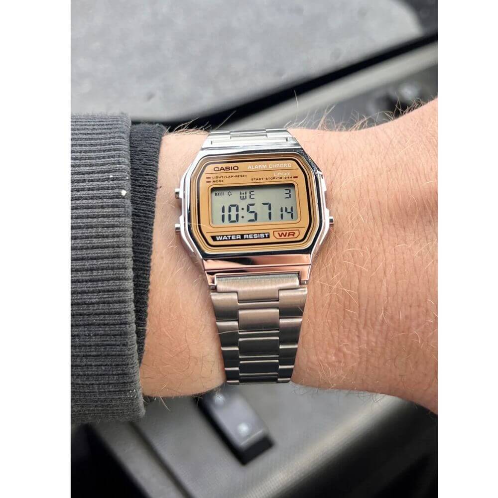 Casio Vintage Digital Chain Watch A158WEA-9CF