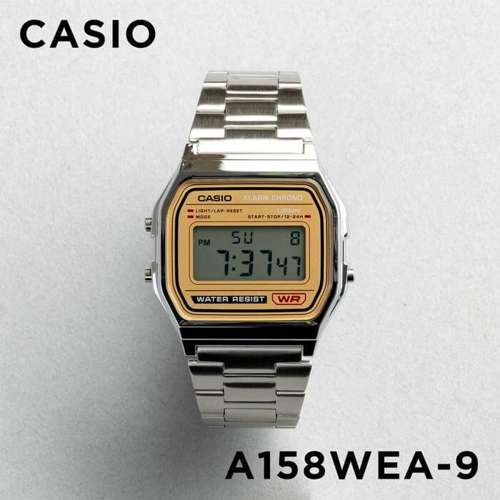 Casio Vintage Digital Chain Watch A158WEA-9CF