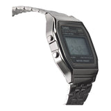 Casio Vintage Digital Gunmetal Chain Watch A158WETB-1ADF