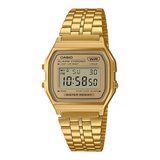 Casio Vintage Digital Golden Chain Watch A158WETG-9ADF