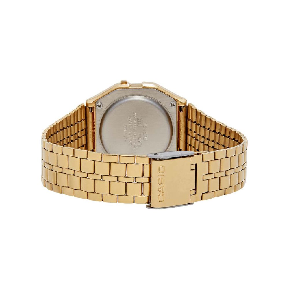 Casio Vintage Digital Golden Chain Watch A158WETG-9ADF