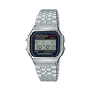 Casio Vintage Digital Watch - A159WA-N1DF, Stainless Steel Chain Band, Silver