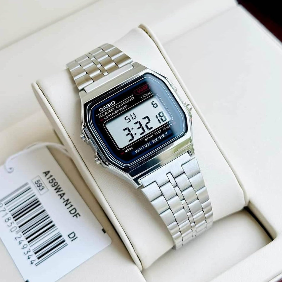 Casio A159WA-N1DF Vintage Digital Chain Watch