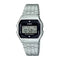 Casio Vintage Digital Watch - A159WAD-1DF, Silver Stainless Steel Band, Diamond Accent