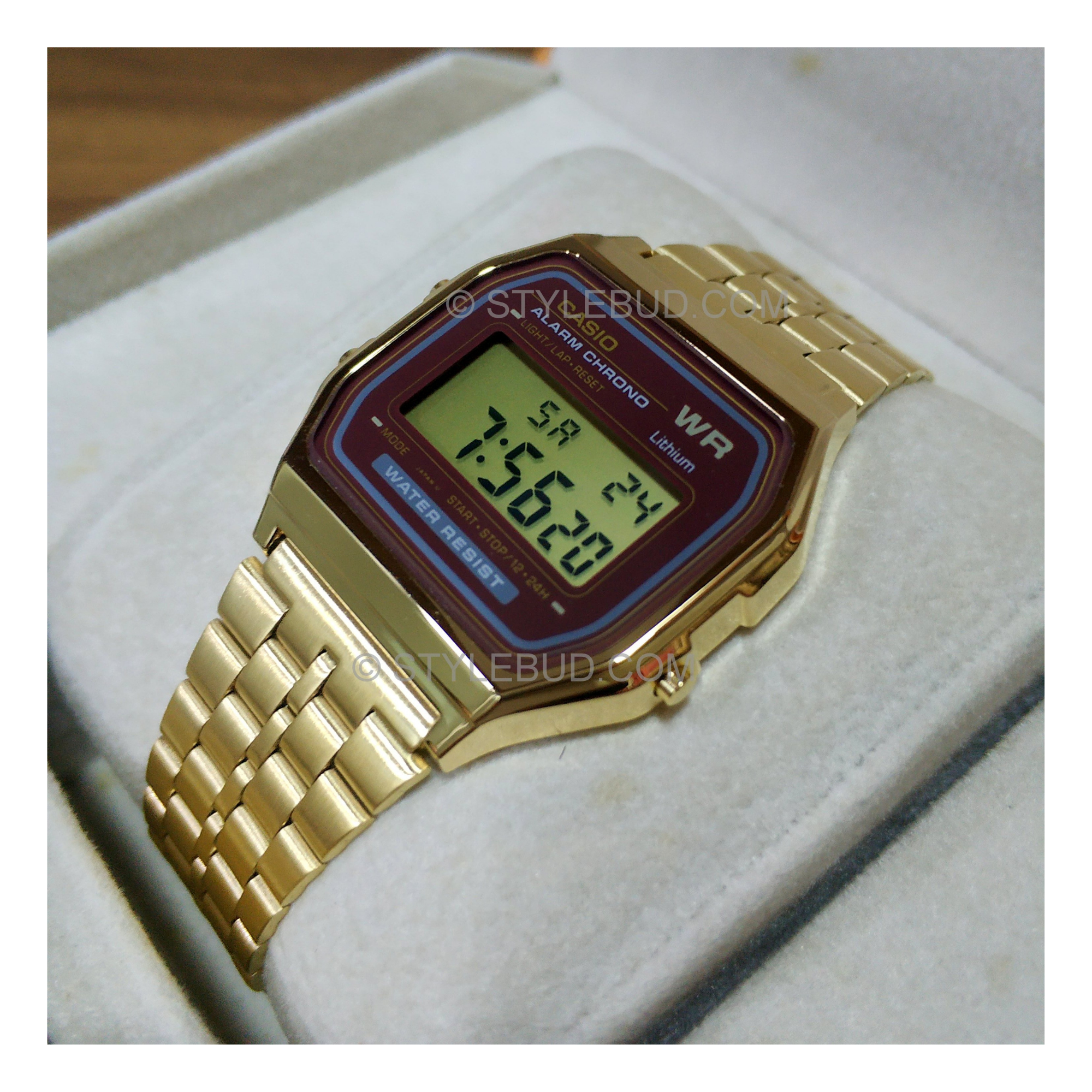 Casio Vintage Digital Chain Watch A159WGEA-5DF