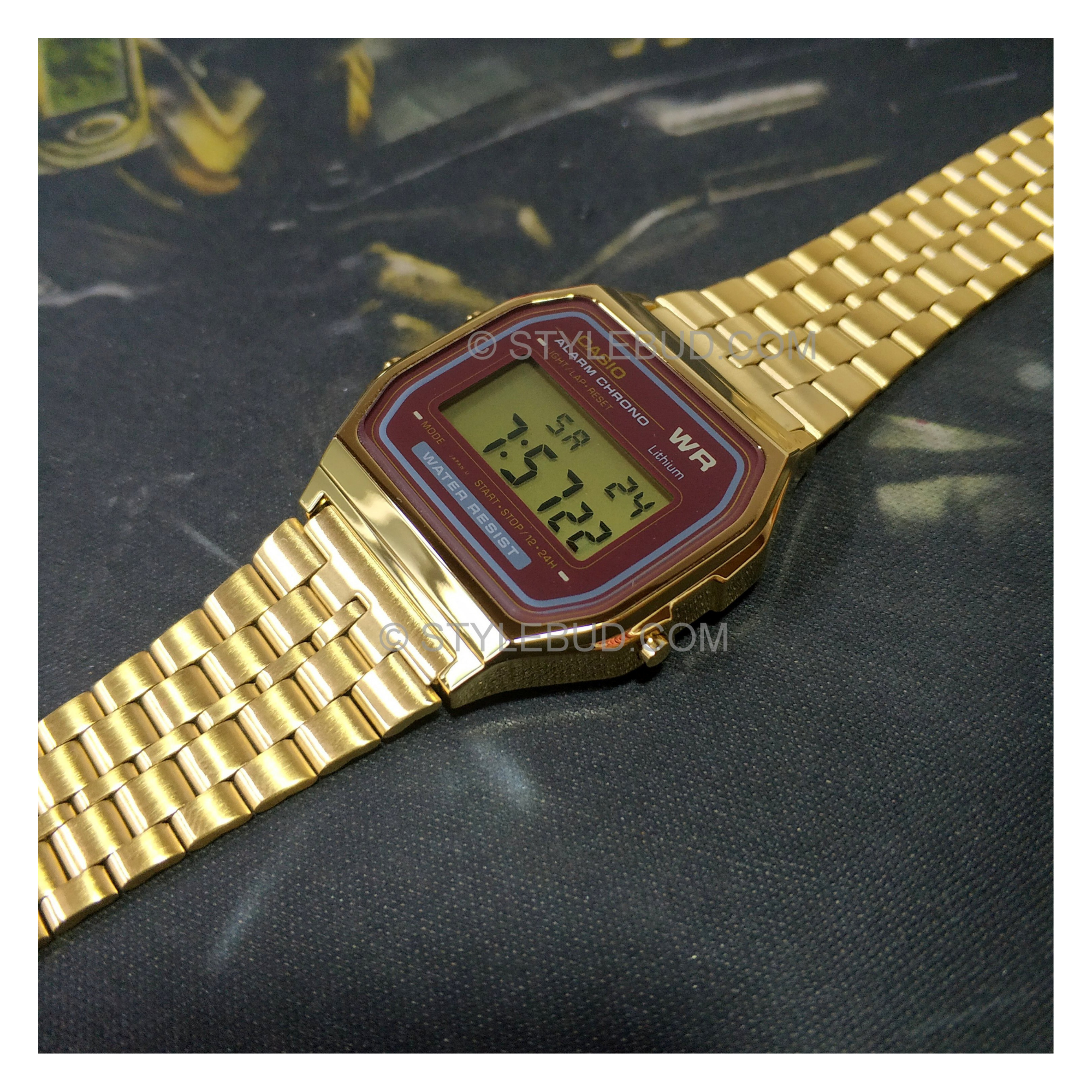 Casio Vintage Digital Chain Watch A159WGEA-5DF