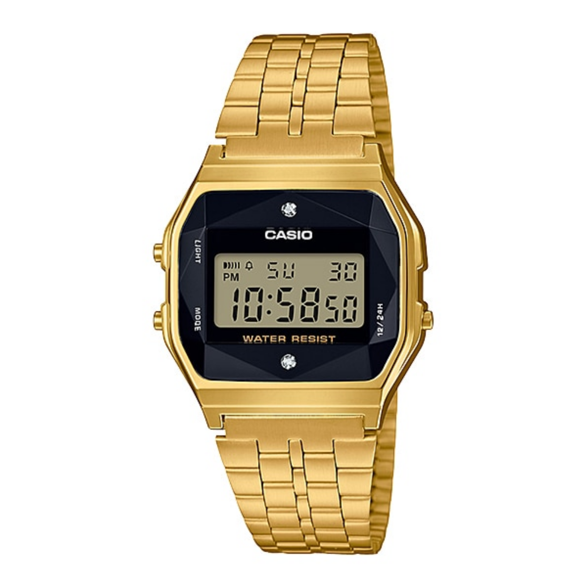Casio A159WGED-1DF Vintage Diamond Digital Chain Watch