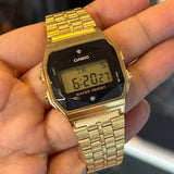 Casio A159WGED-1DF Vintage Diamond Digital Chain Watch