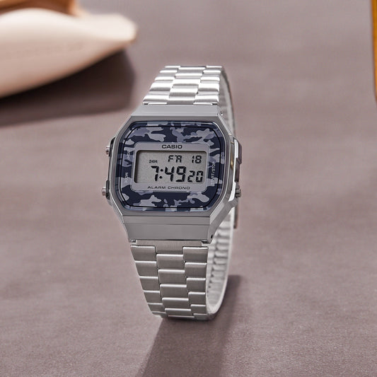 Casio Vintage Illuminator Digital Chain Watch A168WEC-1DF