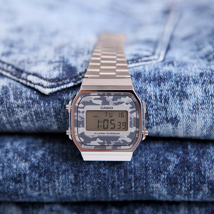 Casio Vintage Illuminator Digital Chain Watch A168WEC-1DF