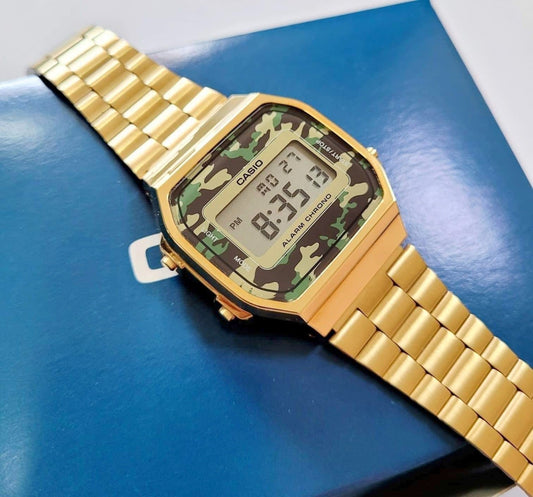 Casio Vintage Illuminator Digital Chain Watch A168WEGC-3DF