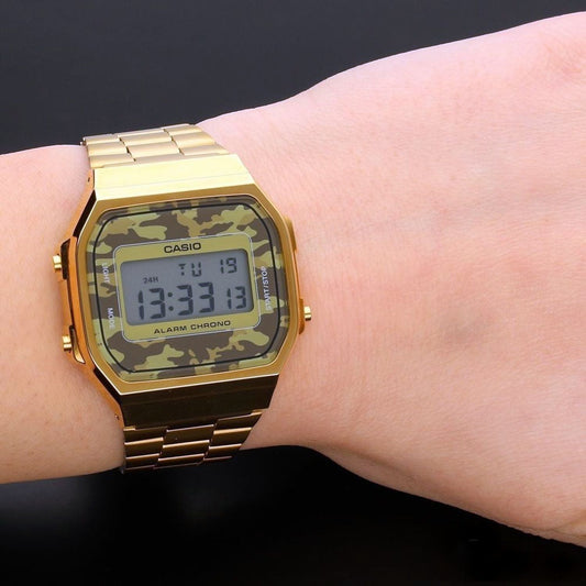 Casio Vintage Illuminator Digital Chain Watch A168WEGC-5DF