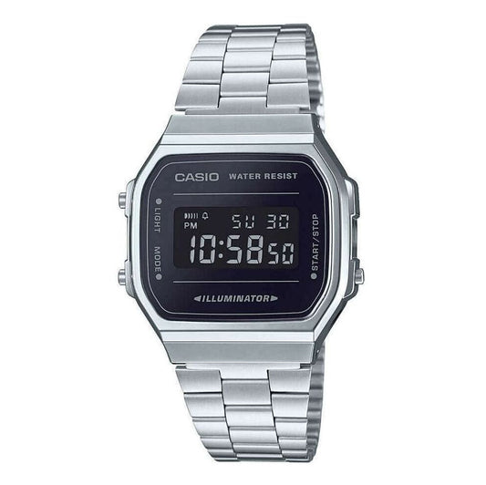 Casio Vintage Illuminator Digital Chain Watch A168WEM-1DF