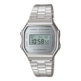 Casio A168WEM-7DF Premium Quality Vintage Digital Watch – Illuminator Backlight, Stainless Steel Band | Limited Stock