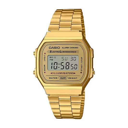 Casio Vintage Illuminator Digital Chain Watch A168WG-9WDF