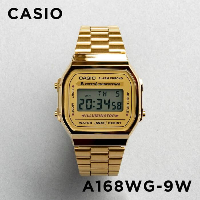 Casio Vintage Illuminator Digital Chain Watch A168WG-9WDF