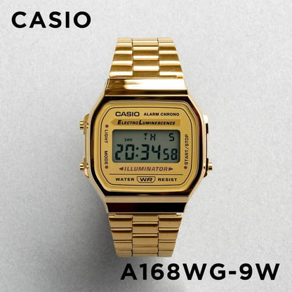 Casio Vintage Illuminator Digital Chain Watch A168WG-9WDF