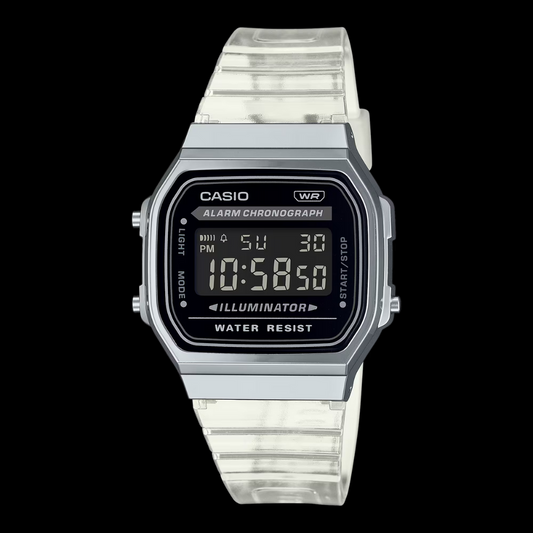 Casio Vintage Illuminator Digital Resin Belt Watch A168XES-1BDF