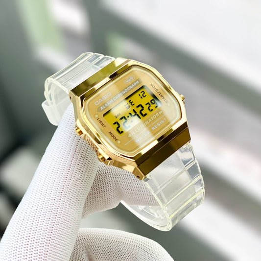 Casio Vintage Illuminator Digital Resin Belt Watch A168XESG-9ADF