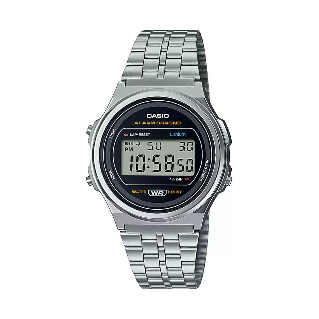 Casio Vintage Digital Chain Watch A171WE-1ADF