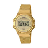Casio Vintage Digital Golden Mesh Chain Watch A171WEMG-9ADF