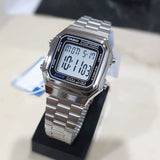 Casio Vintage Dual Time Digital Chain Watch A178WA-1ADF