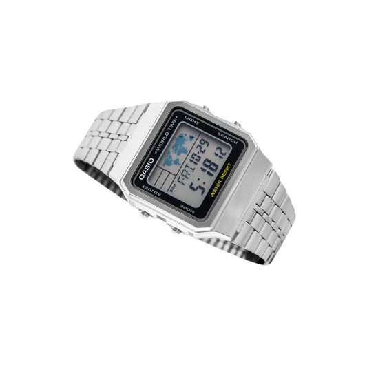 Casio Vintage World Time Digital Chain Watch A500WA-1DF