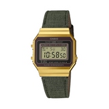 Casio Vintage Super Slim Digital Cloth Belt Watch A700WEGL-3AEF