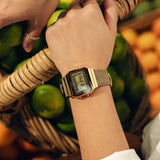 Casio Vintage Super Slim Digital Cloth Belt Watch A700WEGL-5AEF